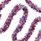4 Pack 6.6 ft Red White Blue Patriotic Tinsel Garland with American Flags, Metallic Foil Fringe Banner Streamers for 4th of July